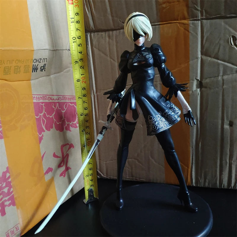 Figura de acción modelo NieR Automata 2B de 28cm, figuras coleccionables de Anime, estatua, muñeco coleccionable, decoración, juguete para regalo