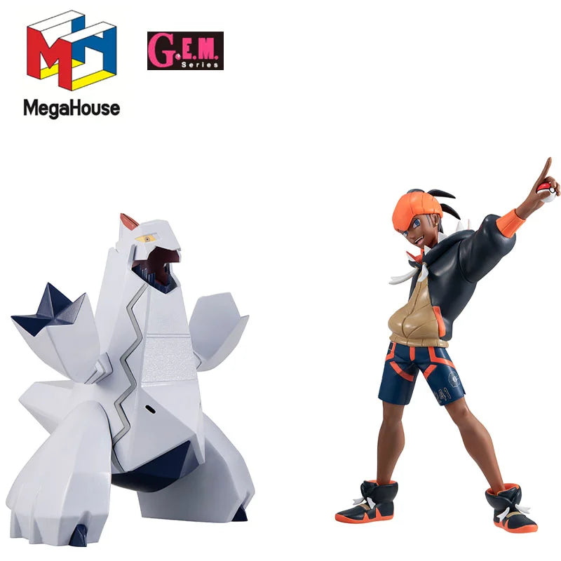 In Stock Original MegaHouse G E M Series Pokémon Shield Raihan Duraludon Collectible Model Genuine Anime Figure Kawaii Toys Gift