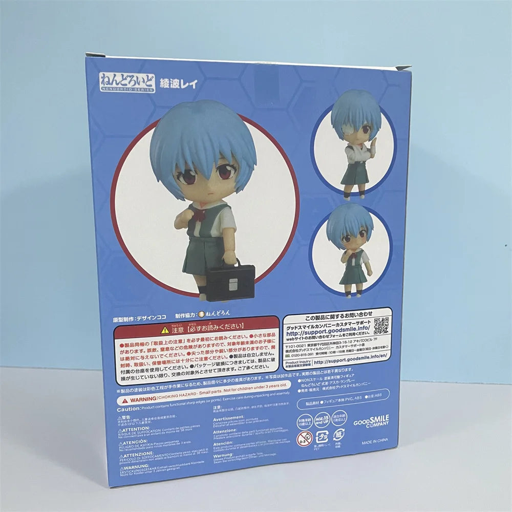 Anime Figures NEON GENESIS EVANGELION Ayanami Rei 1197 EVA Action Figure Model Cute Toys for Children PVC Collector Doll 10cm
