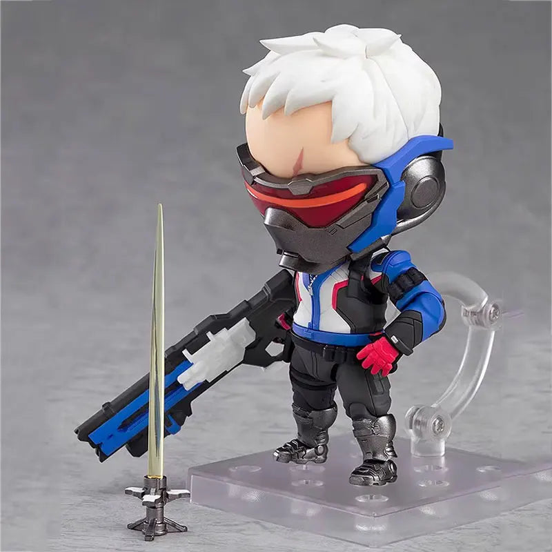 GSC Nendoroid Genuine Overwatch SOLDIER:76 Active Joint Anime Action Figures Model Toys Collection Doll Boys Birthday Gifts