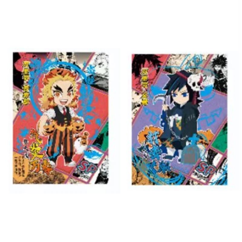 Demon Slayer Tanjirou Kochou Shinobu Kanae Tsuyuri Kanao Nezuko Tide Card Anime Figure Collectible Cards Toy Birthday Gift