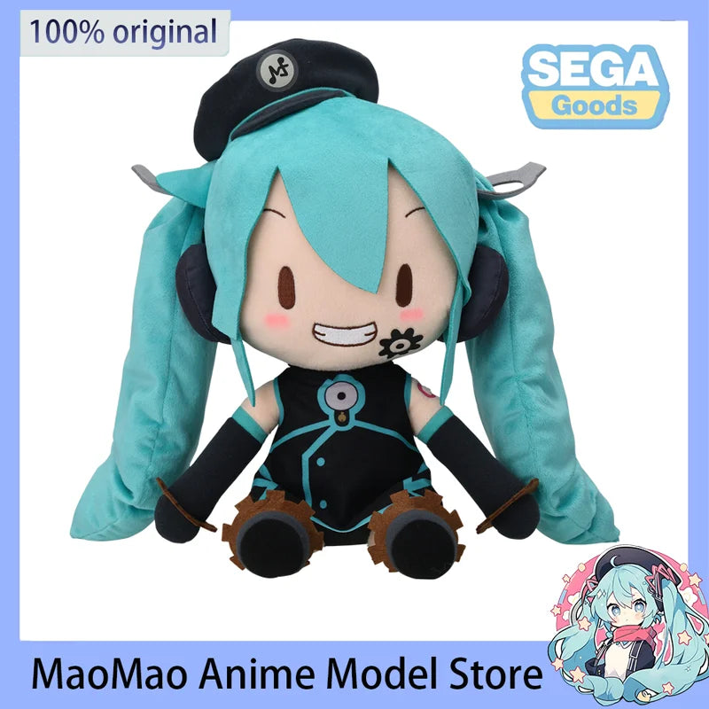 IN Stock Original SEGA VOCALOID Hatsune Miku Willful Factory Manager Fuwa Petit Plush Doll Fufu 27 CM Anime Model Toys