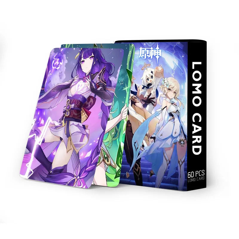 1pack/60pcs Genshin Sumeru Lomo Cards Double-sided Anime Card Game With Postcards Box Photo Card For Collection Decoration Gift