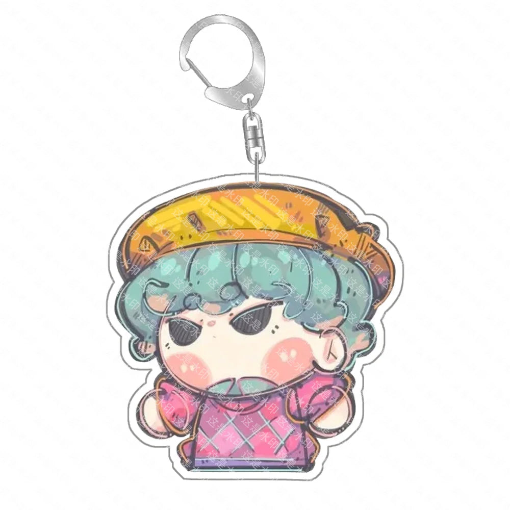 Anime Classics Game Collection Toy K-Pop Demon Hunters Preorder Huntr-x Keychain - Fan Art Self Made Acrylic Charm Gift