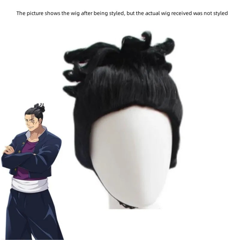 Anime Jujutsu Kaisen Todo Aoi Cosplay Costume Wig Adult Man Coat Top Pants Halloween Carnival Party Black School Uniform Suit