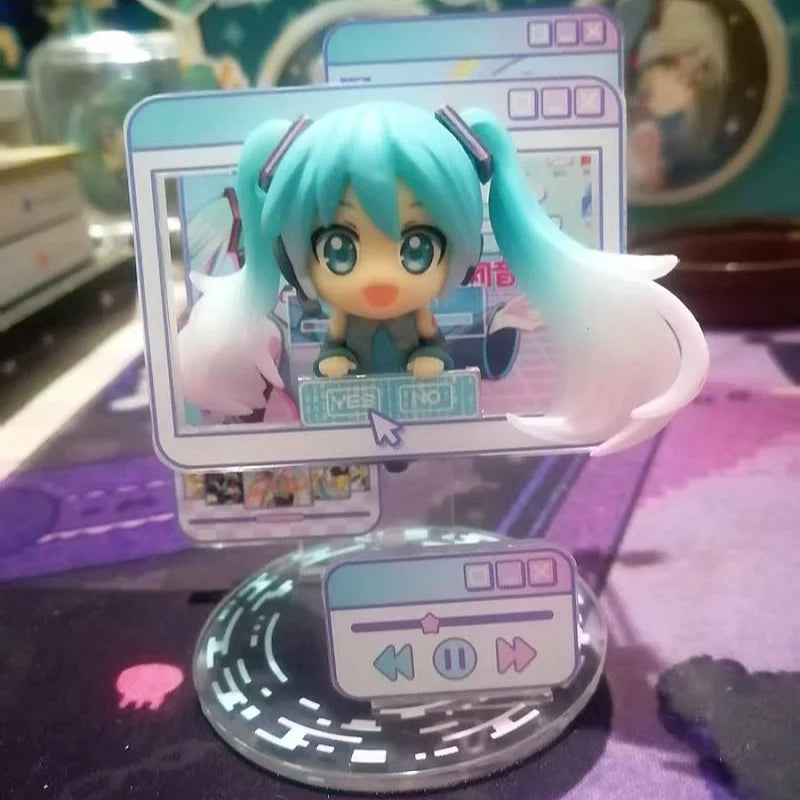 Anime Hatsune Miku Blind Box Window Figure Series Kaito Meiko Mini Figures Boxed Egg Trendy Toy Tabletop Ornament Anime Toy