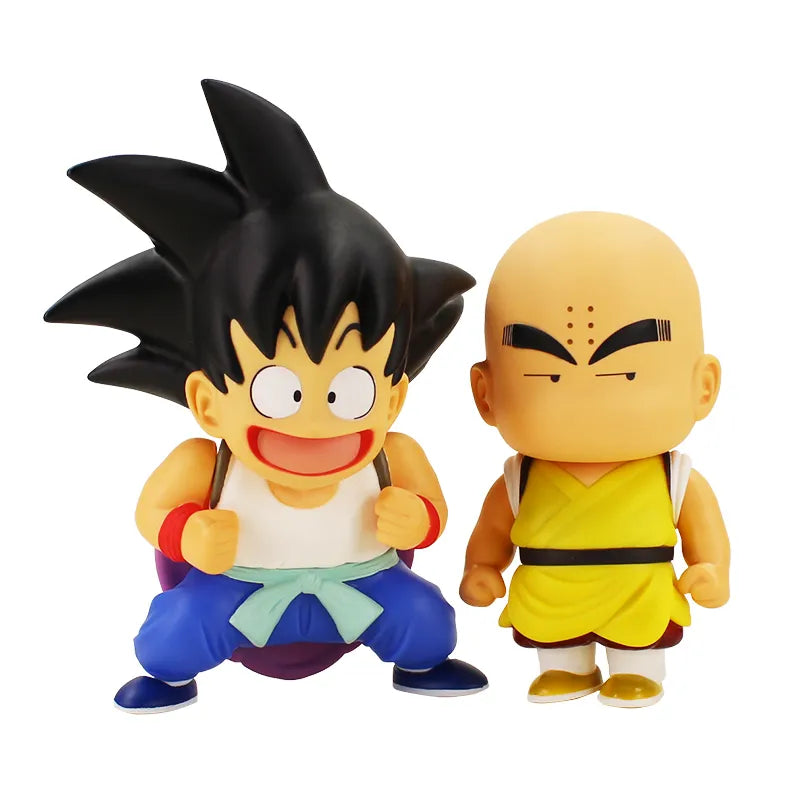 Anime Dragon Ball Vinyl Doll Q Version Figure Figure Gouku Kuririn Master Roshi Cell Frieza Model Doll Decoration Birthday Gift