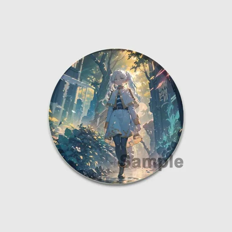 Anime Frieren Beyond Journey's End Button Pins Cartoon Badge Round DIY Creative Brooches for Backpack Jewelry Accessories Gifts