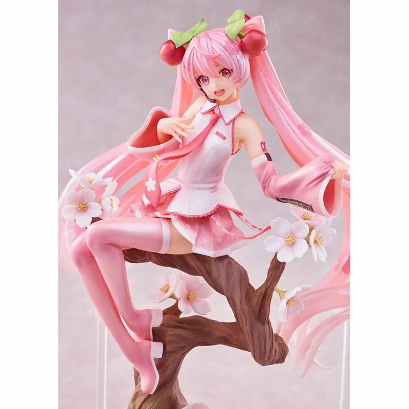 New Spiritale Sakura Hatsune Miku Fairy Vocaloid Figurnies Japanese Anime Action Figure Kawaii Collect Model Desk Decor Doll Toy