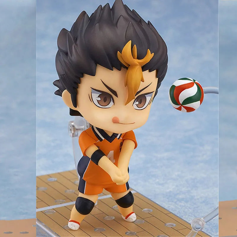 GSC Nendoroid Original Haikyuu!! 1591 592 Yu Nishinoya Joints Movable Kawaii Anime Action Figures Toys for Boys Girls Kids Gift