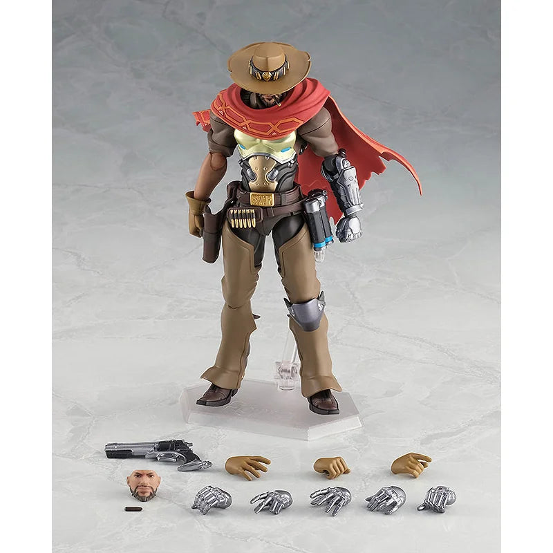 100% Original Figma 438 Overwatch McCree In Stock Anime Action Collection Figures Model Toys