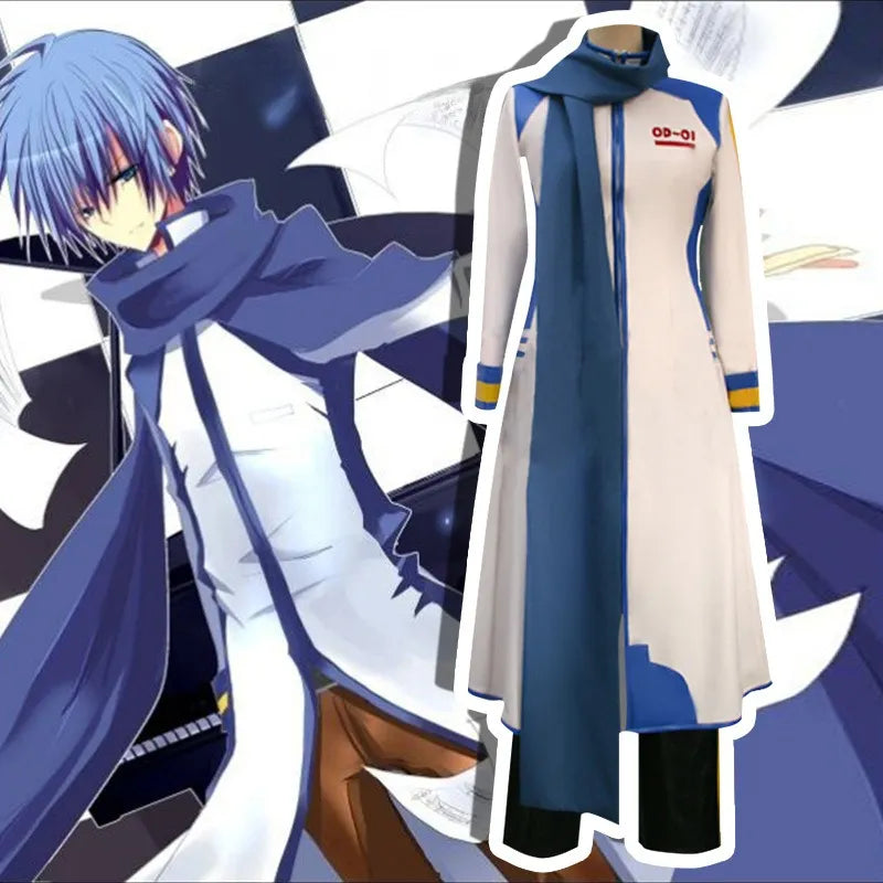 Anime Vocaloid Kaito Cosplay Costumes Kaito Halloween Costumes Role Play Clothing Party Uniform Suit Wig Full Set