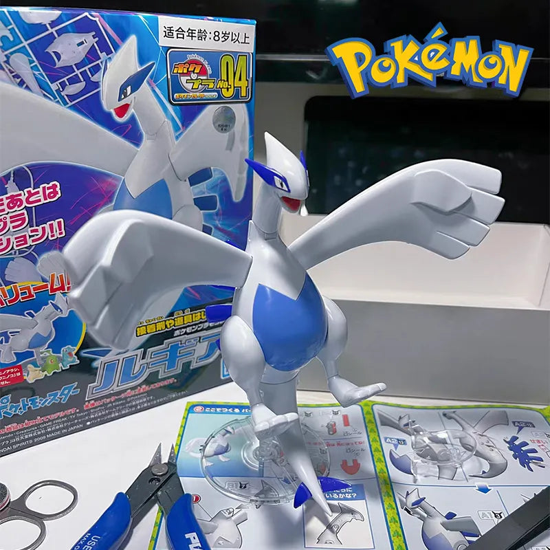 Anime Pokemon Lugia Figure Assemble Figurine Superpower Attribute Pokemon Action Figures Model Toys Collection Gifts For Kids