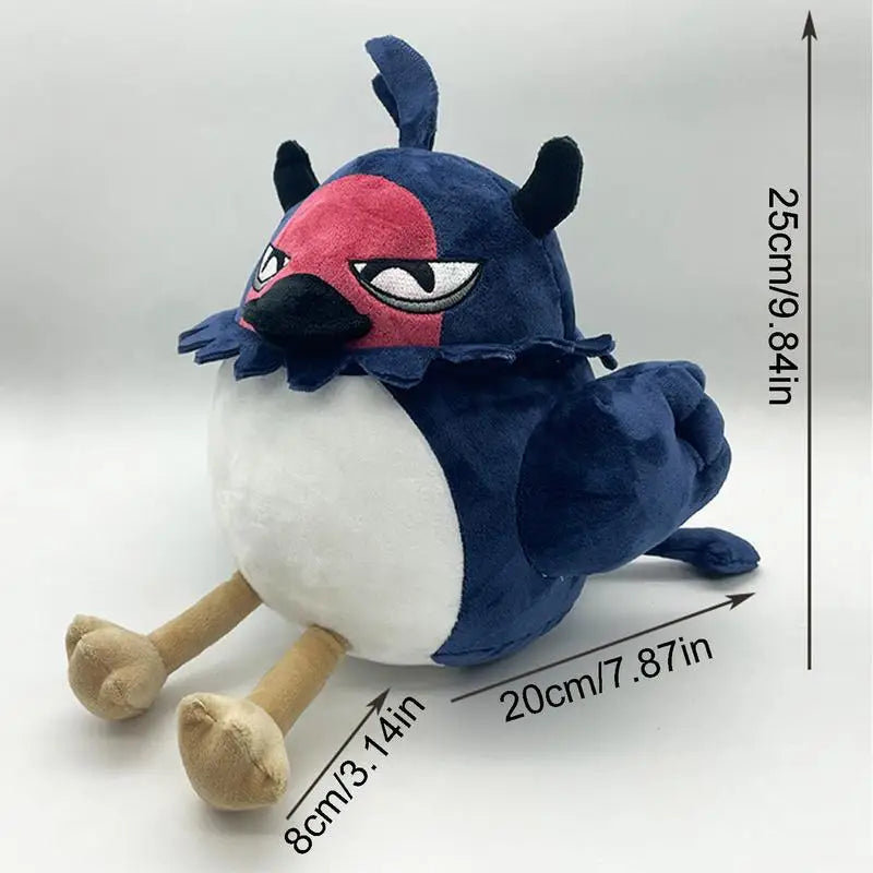 25cm Penguin Crow Plush Toy Anime Black Clover Nero Bird Plush Doll Stuffed Animal Throw Pillow Children Birthday Christmas Gift