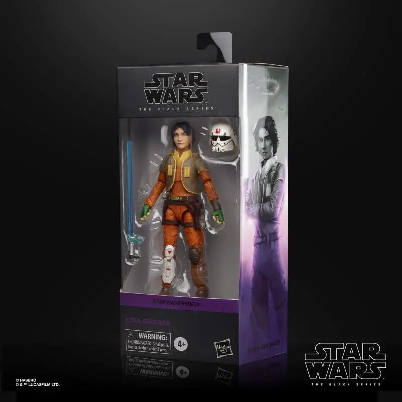 Original 6inch Hasbro Star Wars Black Series Action Figure Ezra Bridger model toys for children with box