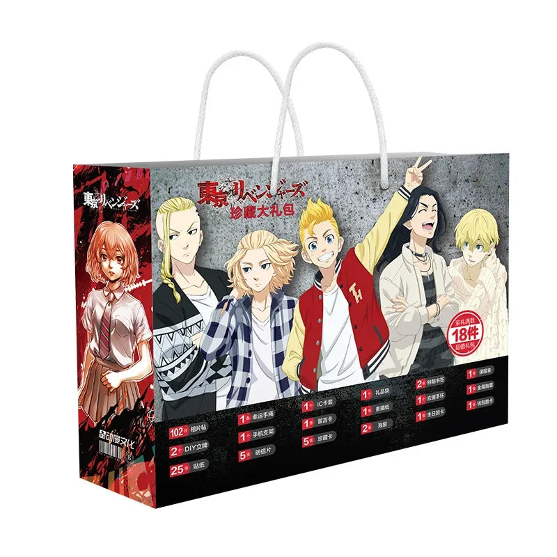 Anime Lucky Gift Bag Cartoon SAO Attack on Titan Genshin Impact Bleach Stray Dogs Collection Bag Toy Gift