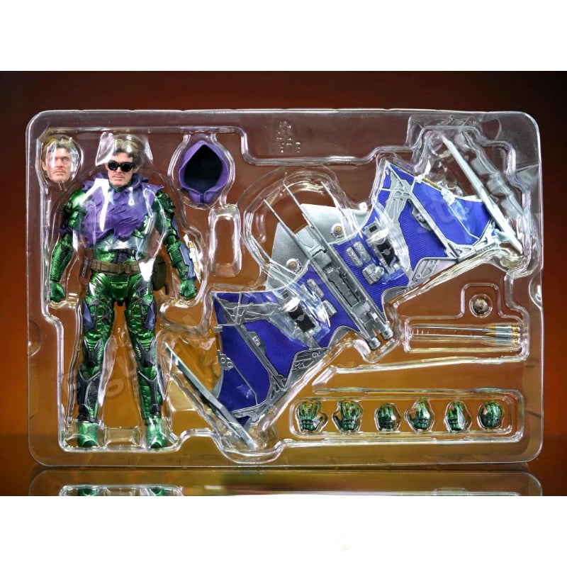 In Stock Bandai S.H.Figuarts Marvel Spider Man No Way Home Green Goblin Norman Osborn Anime Action Figures Toys Models Collector