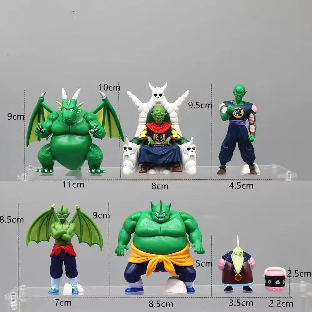 3-10CM Anime Dragon Ball Piccolo Daimao Figure Cymbal Tambourine Drum Piano King Piccolo Pvc Action Figures Model Toys Gifts