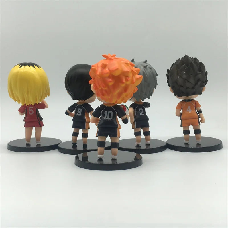 6/8 Uds figuras de Anime Haikyu Shoyo Kageyama Tobio figuras de acción juguetes lindos coleccionista Brinquedos muñeca deportiva estatuilla juguete Haikyu