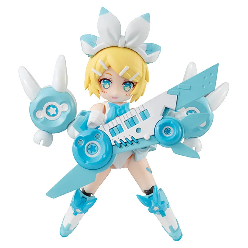 MegaHouse Original DESKTOP ARMY VOCALOID Anime Action Figure Kagamine Rin Assembly Model Kit Toys Collectible Gifts For Children