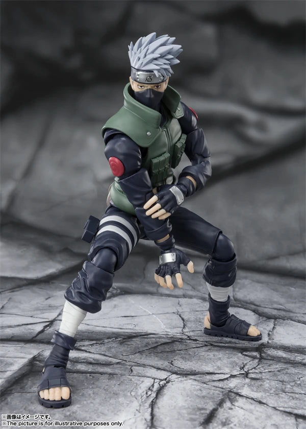 In Stock Original Bandai S.h.figuarts Naruto Anime Figure Hatake Kakashi Haruno Sakura Action Figure Statue Collection Model Toy