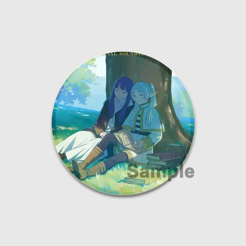 Anime Frieren Beyond Journey's End Button Pins Cartoon Badge Round DIY Creative Brooches for Backpack Jewelry Accessories Gifts