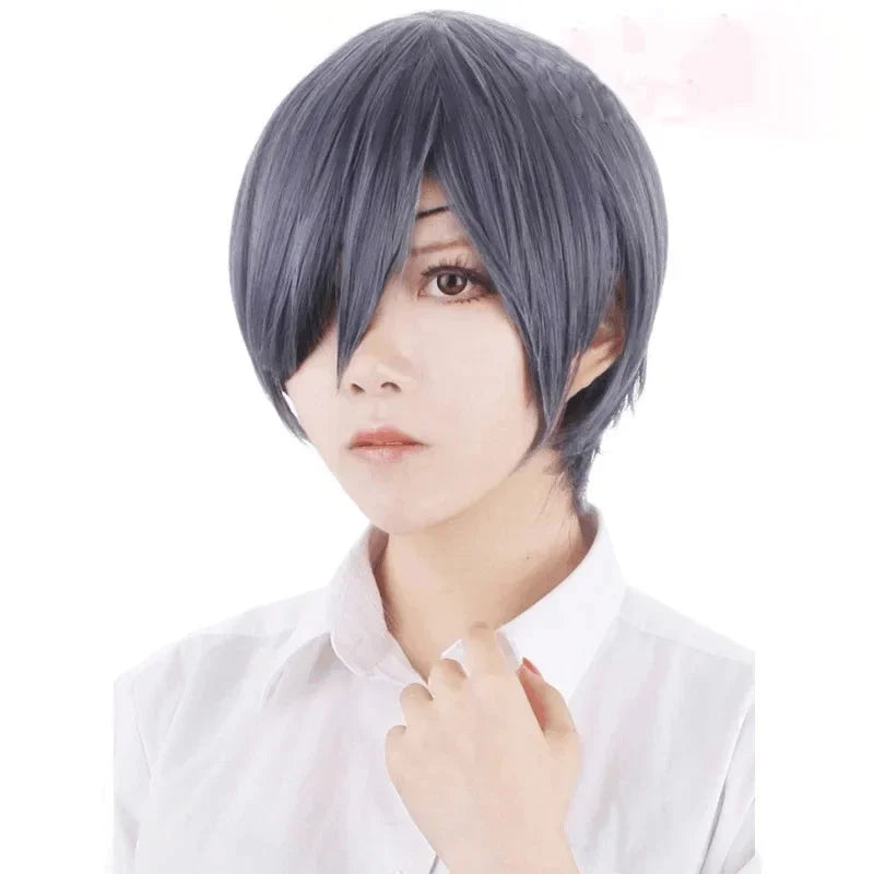 Anime Black Butler Kuroshitsuji Ciel Phantomhive Cosplay Costume Wig Halloween Party Women Men Full Set Clothing Blue Uniforms