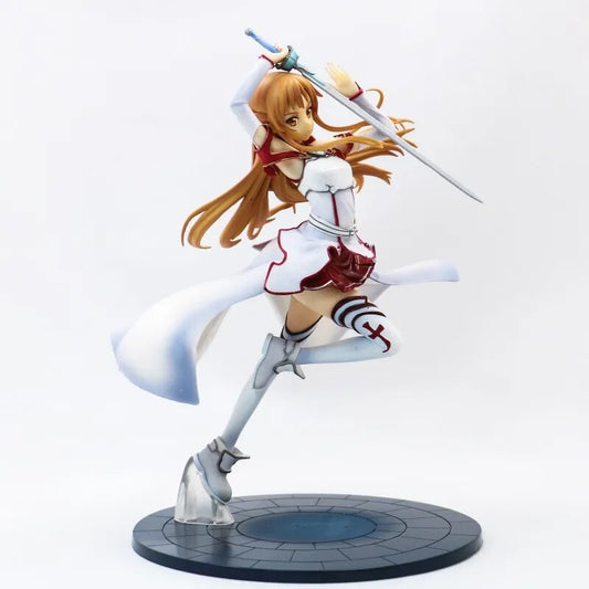 Figura de acción de Yuuki Asuna de SAO Sword Art Online de 20 cm, Caballeros de la sangre Ver. Juguetes modelo de colección de PVC a escala 1/8