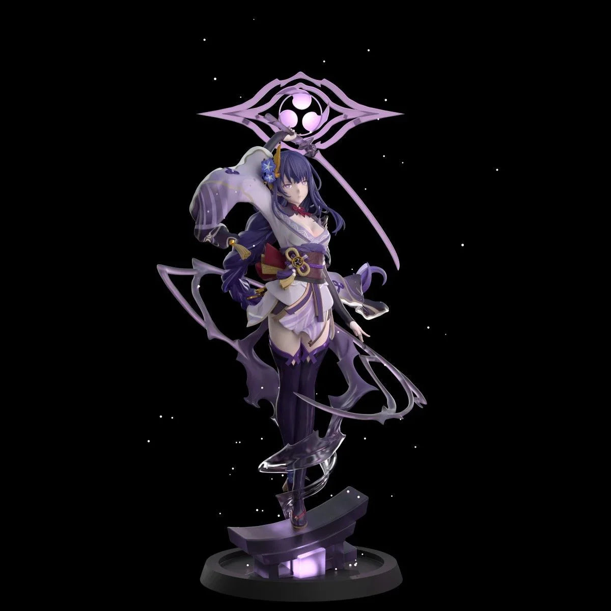 35cm Genshin Impact Figures Beelzebul Anime Figures Raiden Shogun Figurine Pvc Statue Collection Model Decoration Desk Toys Gift