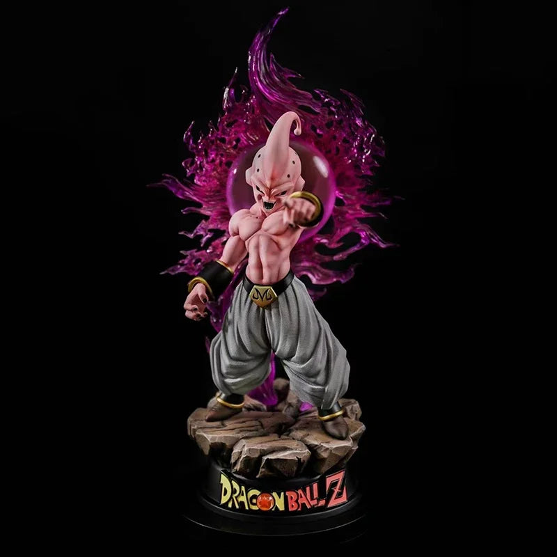 37cm Dragon Ball Z Figure GK Majin Buu with Led Light Action Figures Anime PVC Model Toys Statue Ornaments Dolls Gifts