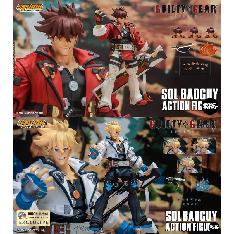 In Stock Storm Toys Sin Equipment 1/12 Guilty Gear Sol Badguy Anime Action Figures Toys Models Collector