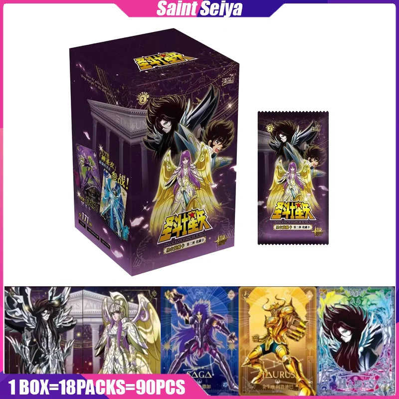 Saint Seiya Cards KAYOU VOL.2 Anime Figure Collection Cards Mistery Box Board Games Toys Birthday Gifts for Boys and Girls