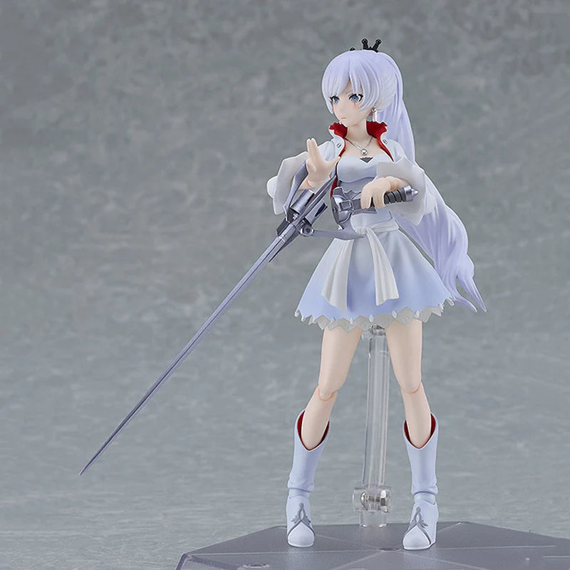 Original Good Smile MaxFactory Figma 599 Weiss Schnee RWBY: Ice Queendom Assembly Collectible Boxed Ornaments Model Doll Toys