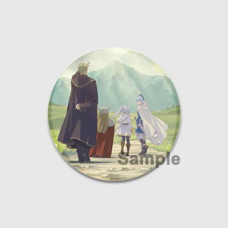 Anime Frieren Beyond Journey's End Button Pins Cartoon Badge Round DIY Creative Brooches for Backpack Jewelry Accessories Gifts