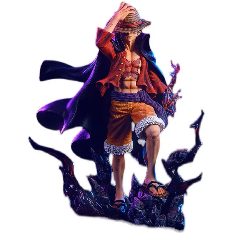 Anime Luffy One Piece Figure Four Emperors Monkey D. Luffy Action Figurine 23cm PVC Collectible Model Doll Toys