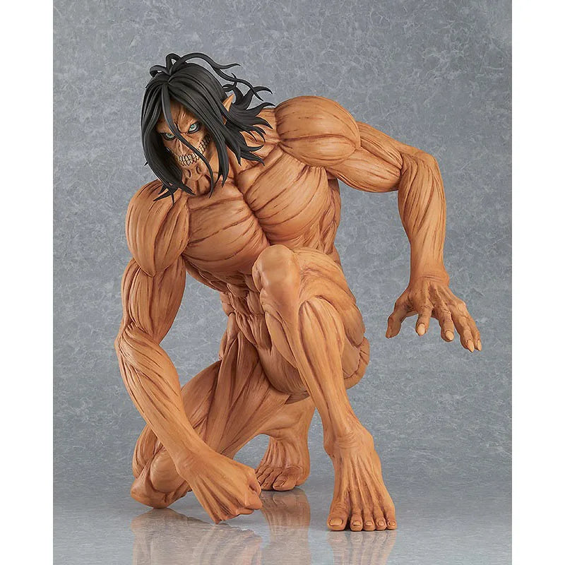 Stock Original Genuine GSC Good Smile POP UP PARADE Eren Yeager Attack on Titan Ver XL 34CM Action Anime Figure Model Toys Doll