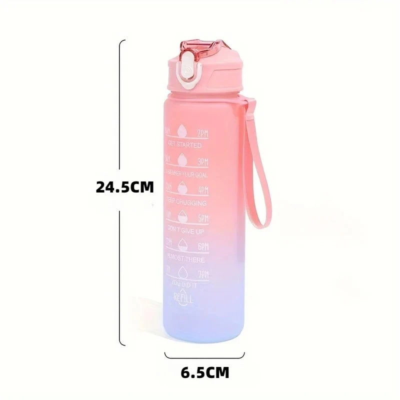 750ML KPop Demon Hunters Gradient Color Water Cup HUNTRIX Rumi Mira Zoey Jinu Drinking Bottle Saja Boys Tiger Kid Birthday Gift