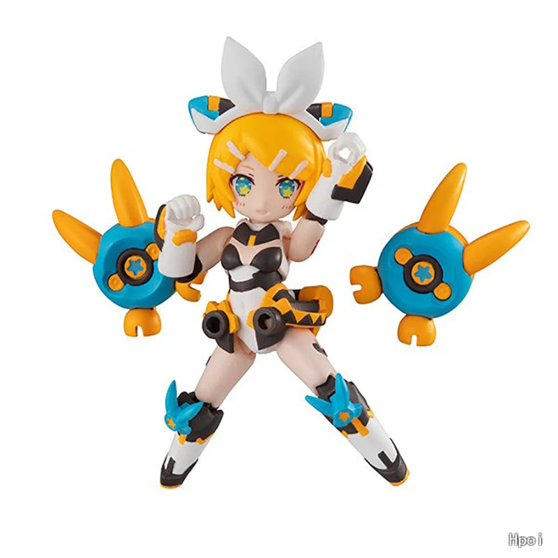 Original Genuine MegaHouse DESKTOP ARMY Hatsune Miku Megurine Luka Kagamine Rin 1/1 8cm Authentic Model Character Action Toy