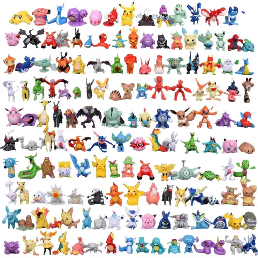 144 Pcs/Lot Mini Pokemon Figure Pikachu Kids Model Toys 2-3cm Kawaii Figurine PVC Dolls 6*24pcs Toys Wholesale