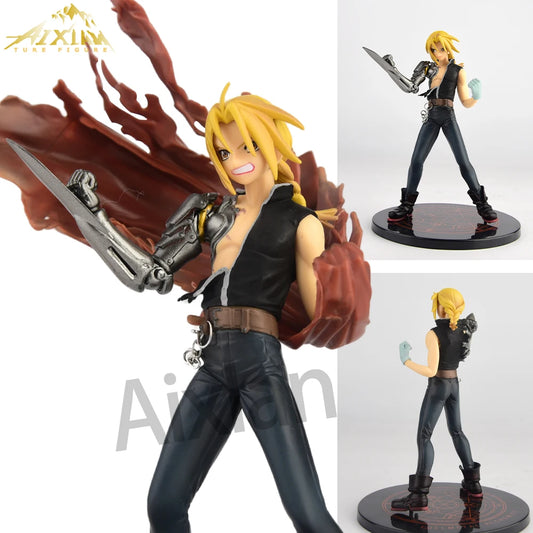 18cm Anime Fullmetal Alchemist Figure Edward Elric PVC Action Figure Toys Collectible Model Toys Kid Gift