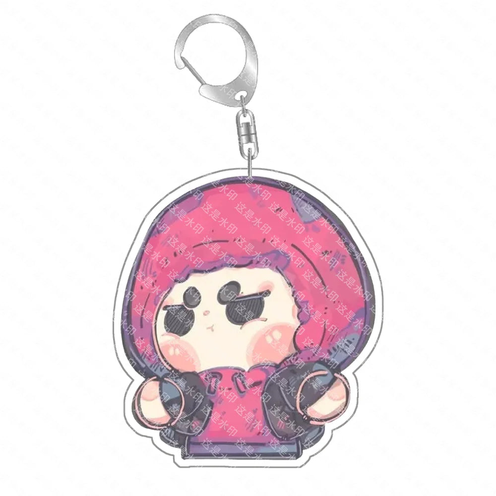 Anime Classics Game Collection Toy K-Pop Demon Hunters Preorder Huntr-x Keychain - Fan Art Self Made Acrylic Charm Gift