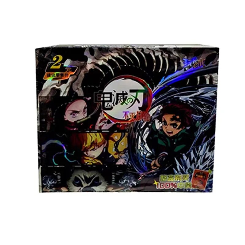 Nuevas cartas Demon Slayer Anime Tcg colección de pasatiempo Kamado Tanjirou juego de mesa para niños juguete de batalla regalo de cumpleaños