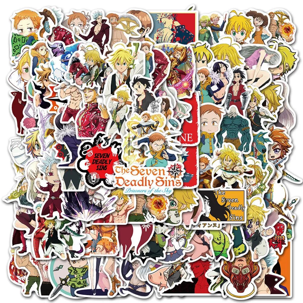 100pcs Varied Japanese Anime Stickers Attack on Titan Spirited Away Dragon Ball Haikyuu Cute Waterproof Phone Case Kids Toys