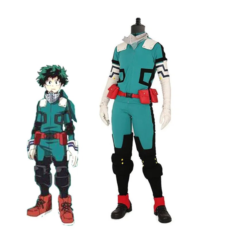 Anime My Hero Academia Cosplay Midoriya Izuku Deku Battle Cosplay disfraz unisex conjunto peluca pelo regalo Anime ropa XXXL