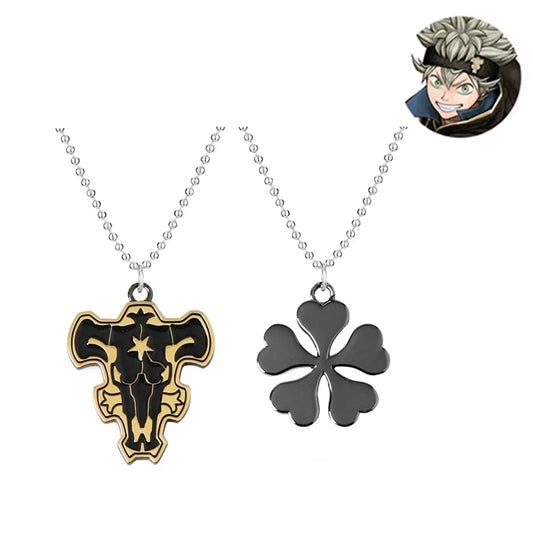 Anime Black Clover Emperor Logo Necklace Asta Magic Knight Cosplay Pendant Emblem Props Gift Accessories