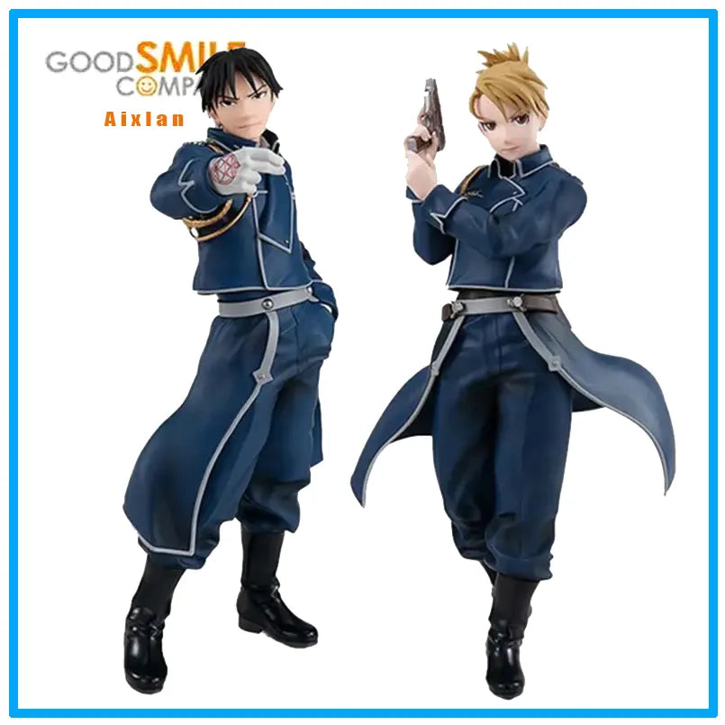 Original Fullmetal Alchemist Anime Figure Models Roy Mustang Riza Hawkeye PVC Action Toy Figures Periphery Ornaments Toys Gifts