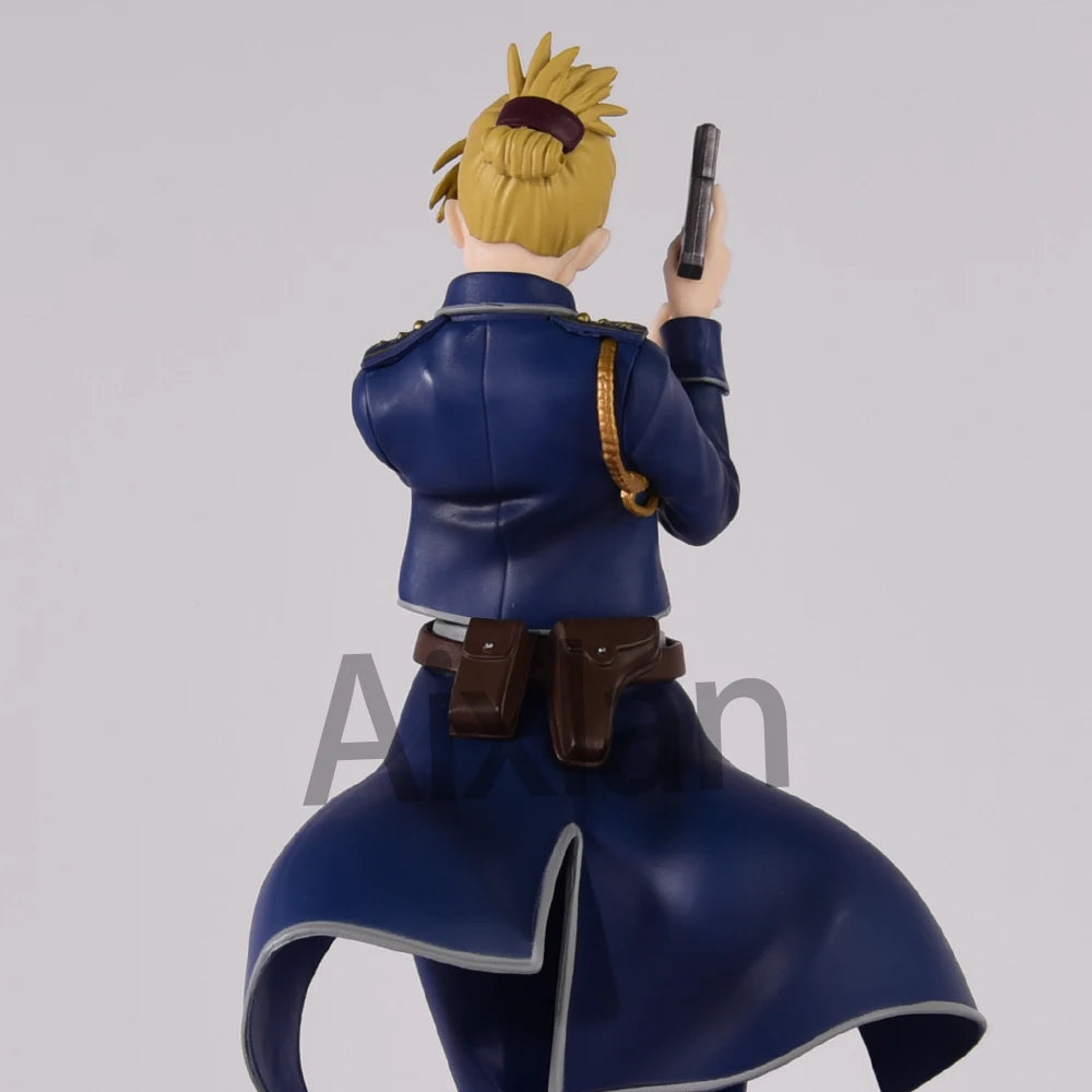 Original Fullmetal Alchemist Anime Figure Models Roy Mustang Riza Hawkeye PVC Action Toy Figures Periphery Ornaments Toys Gifts