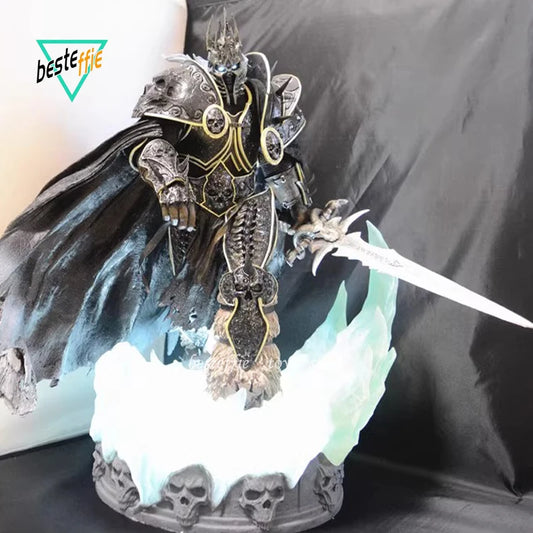 World Of Warcraft Anime Figure Lich King Alsace Action Figures Model Collection Light Lich King Hdnamde Room Ornament Boy Gifts