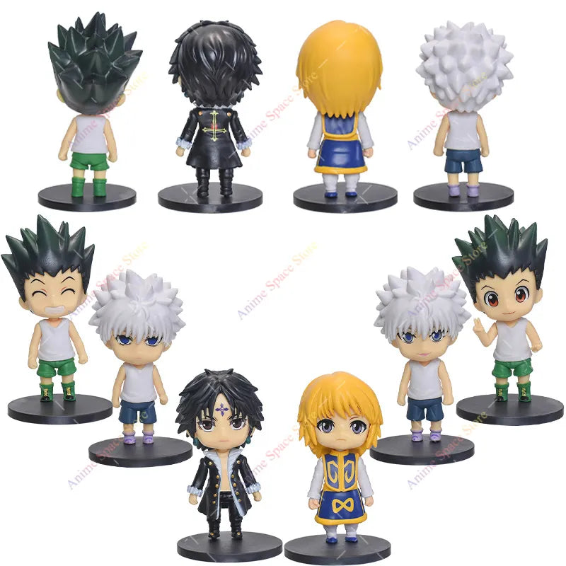 Anime Hunter x Hunter Figure Killua Zoldyck Gon Freecss Figurine Toys PVC Action Figure Kurapika Model Doll Toys Gifts