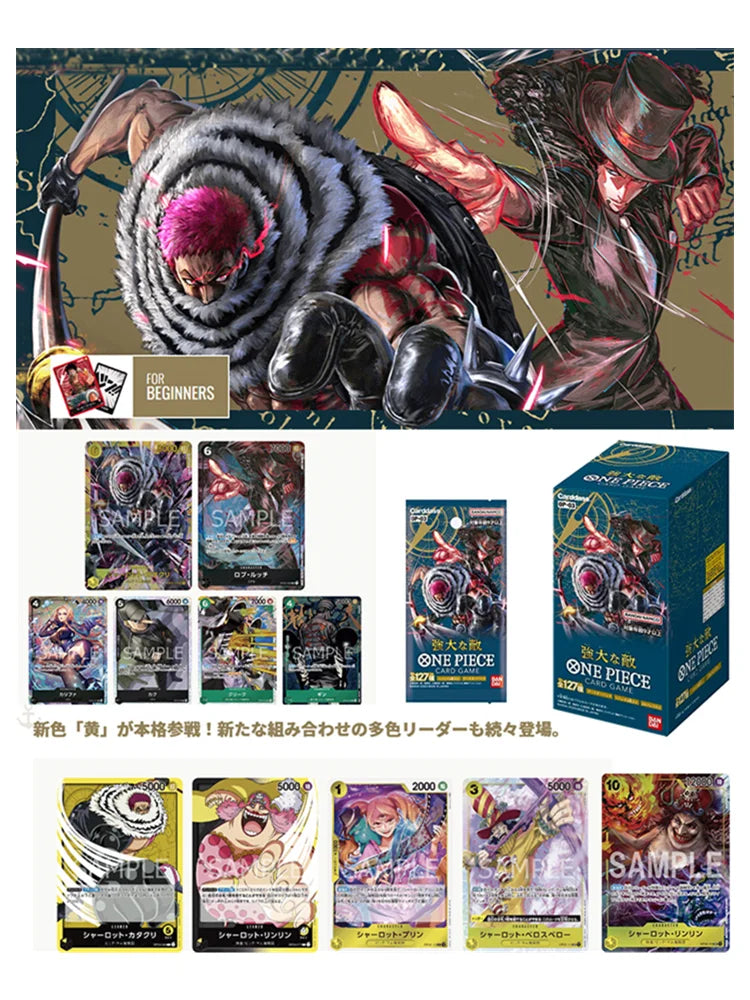 Original Bandai One Piece Cards Game Opcg-05 Trading Booster Box Rare Cards Anime Japanese Opcg-01 02 03 04 TCG Collector Gift